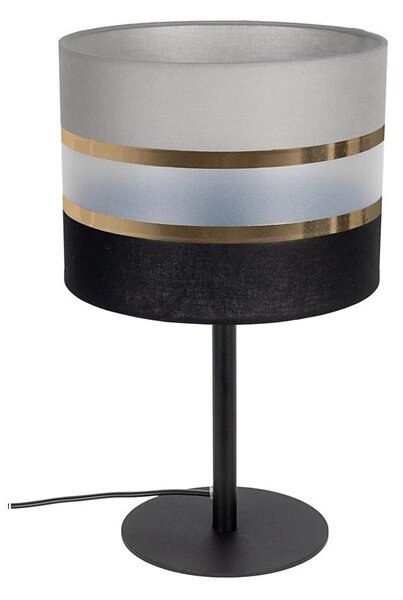 Stolná lampa CORAL 1xE27/60W/230V čierna/šedá