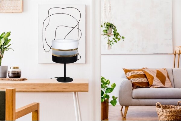 Stolná lampa CORAL 1xE27/60W/230V čierna