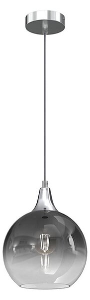 Luster na lanku MONTE 1xE27/60W/230V pr. 20 cm matný chróm