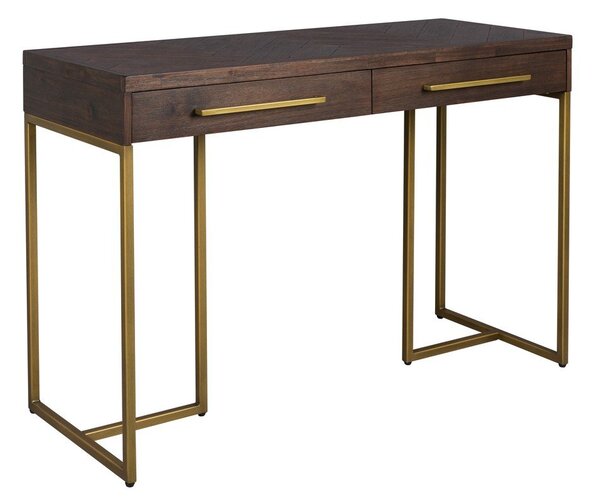 Konzolový stolík v dekore akácie v tmavo prírodnej farbe 45x120 cm Class – Dutchbone