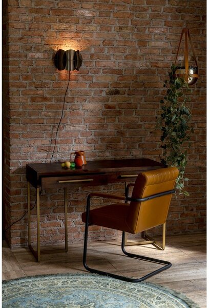 Konzolový stolík v dekore akácie v tmavo prírodnej farbe 45x120 cm Class – Dutchbone
