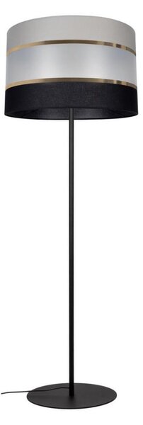 Stojacia lampa CORAL 1xE27/60W/230V čierna/šedá