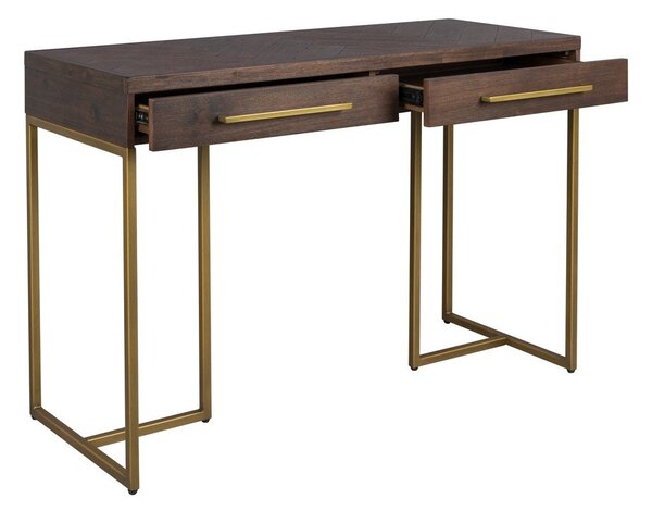 Konzolový stolík v dekore akácie v tmavo prírodnej farbe 45x120 cm Class – Dutchbone