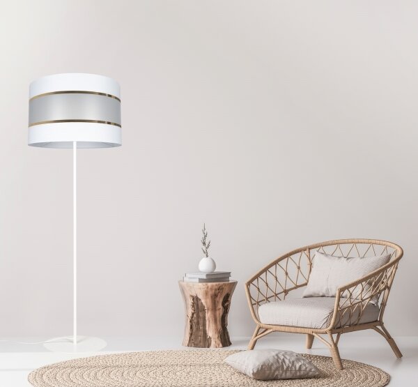 Stojacia lampa CORAL 1xE27/60W/230V biela