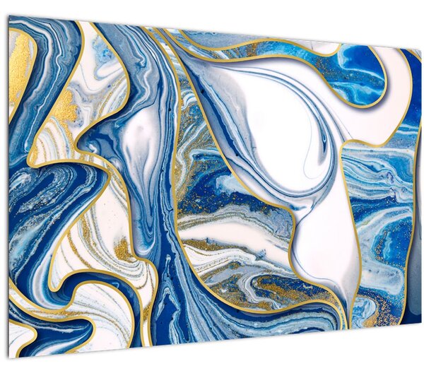 Obraz - Vlny z mramoru (90x60 cm)