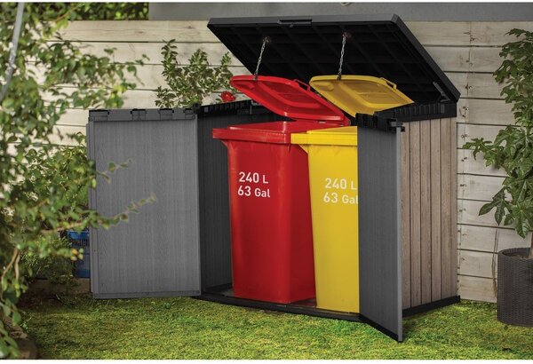 Hnedý plastový záhradný úložný box Deco – Keter