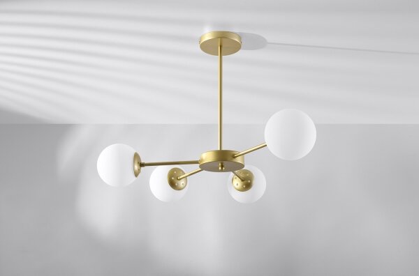 Luster na tyči MATI 4xG9/20W/230V zlatá