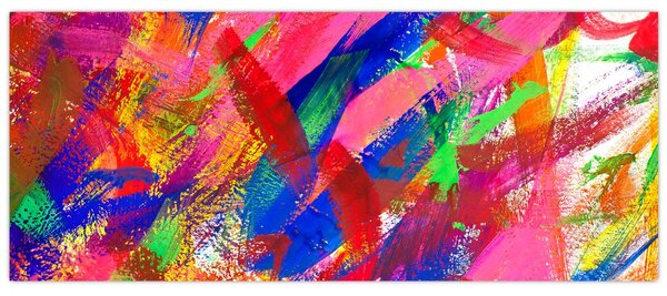 Obraz - Farebná abstrakcia (120x50 cm)