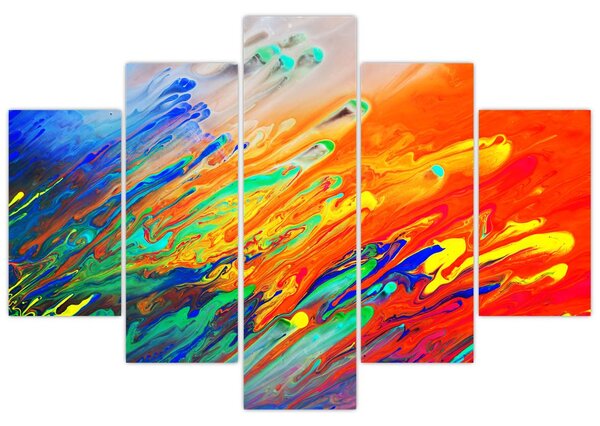 Obraz - Farebná abstrakcia (150x105 cm)