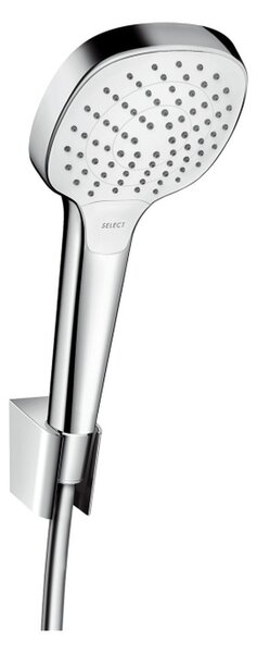 Hansgrohe Croma Select E - Súprava so sprchovým držiakom Vario so sprchovou hadicou 160 cm, biela/chróm 26413400