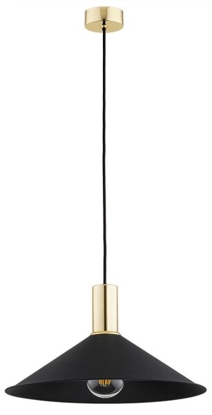 Argon 4912 - Luster na lanku MINORI 1xE27/15W/230V čierna/zlatá