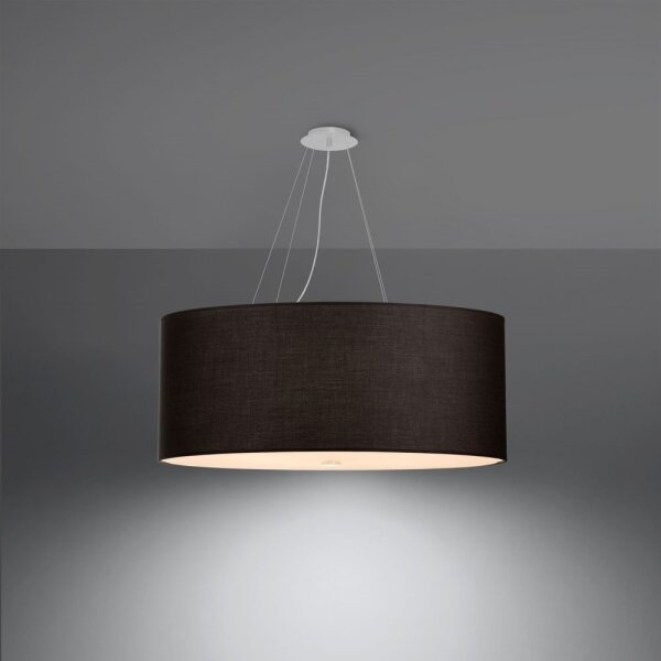 Sollux SL.0790 - Luster na lanku OTTO 6xE27/60W/230V pr. 70 cm čierna