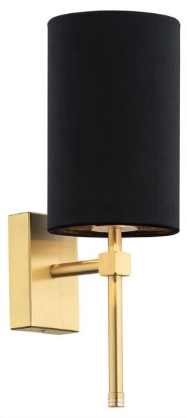 Argon 8035 - Nástenná lampa ABRUZZO 1xE14/7W/230V mosadz/čierna