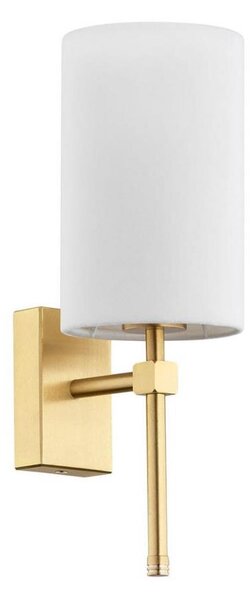 Argon 8034 - Nástenná lampa ABRUZZO 1xE14/7W/230V mosadz/biela