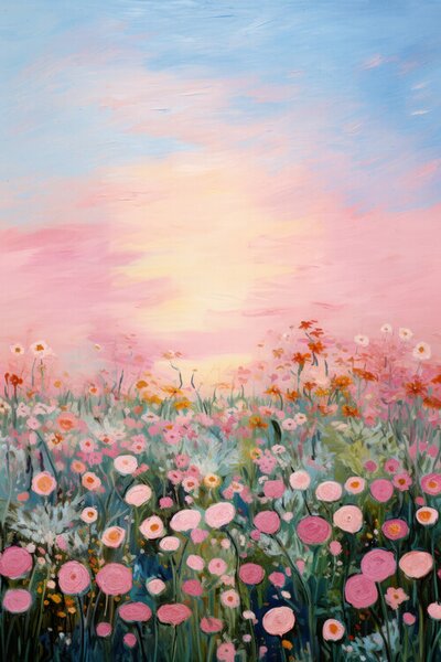 Ilustrácia Pink Sunrise, Treechild