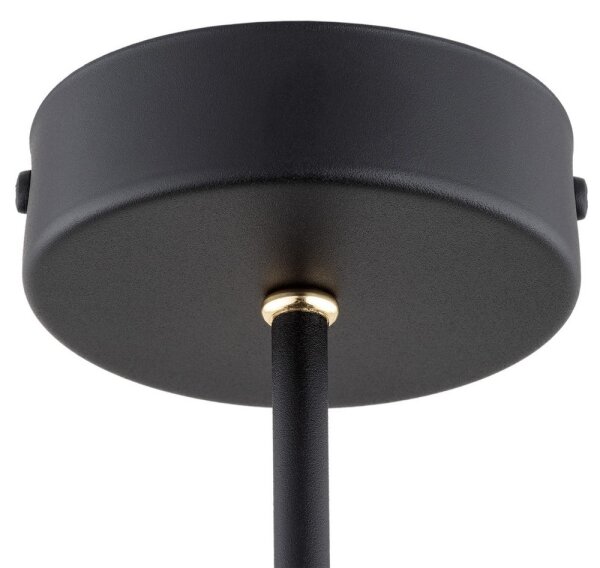 Argon 6149 - Luster na tyči CHARLOTTE 3xE27/15W/230V čierna/zlatá