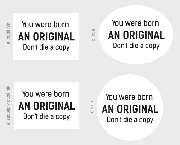 Nalepte.cz You were born an nálepka na stenu šírka 20 cm