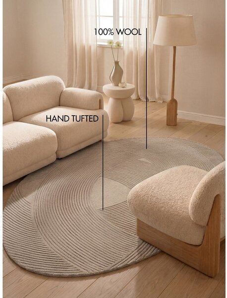 Béžový vlnený koberec 160x230 cm Kensington Victoria – Ted Baker