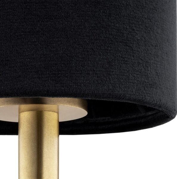 Argon 8031 - Stolná lampa ABRUZZO 1xE14/7W/230V mosadz/čierna