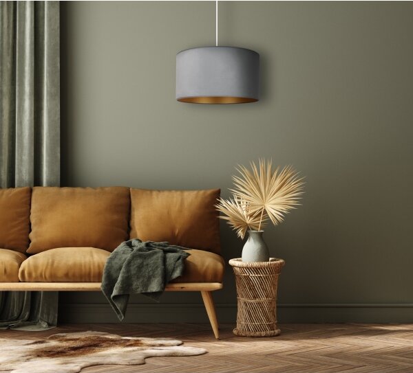 Brilagi - Luster na lanku VELVET 1xE27/40W/230V mintová/zlatá