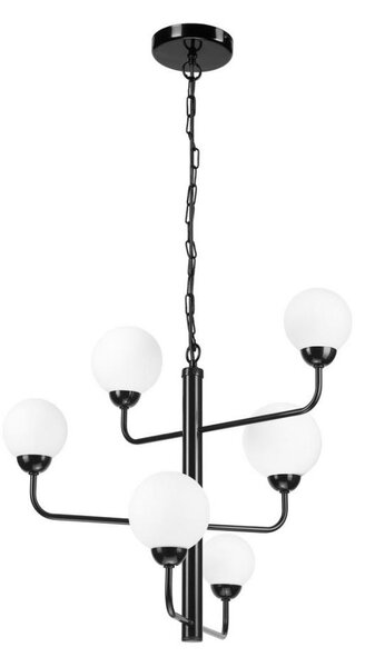 Luster na reťazi OSCAR 6xG9/5W/230V čierna