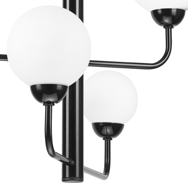 Luster na reťazi OSCAR 6xG9/5W/230V čierna