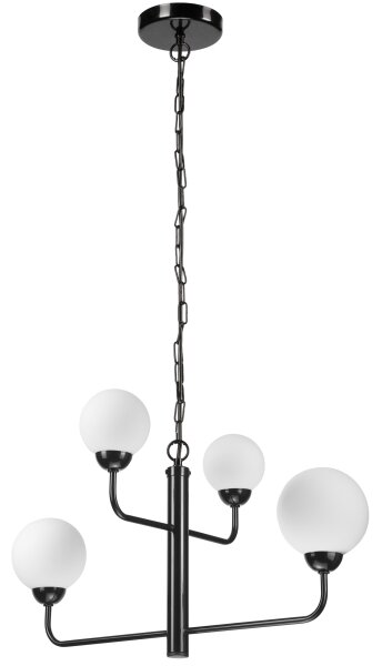 Luster na reťazi OSCAR 4xG9/5W/230V čierna