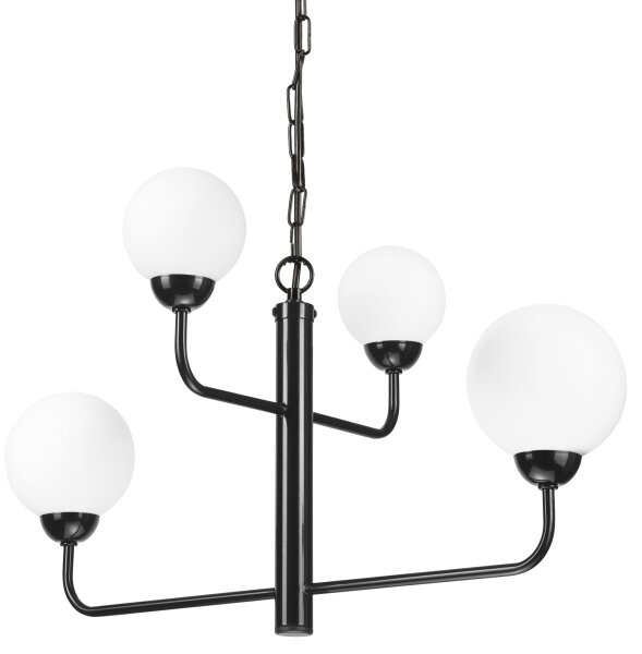 Luster na reťazi OSCAR 4xG9/5W/230V čierna