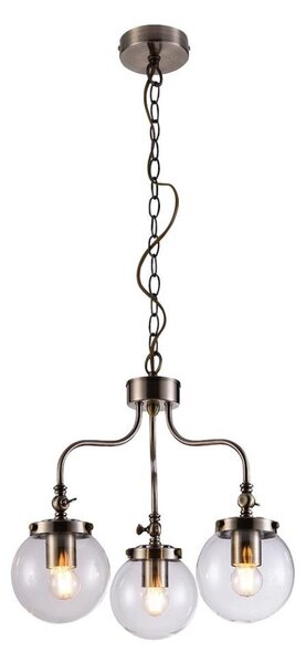 Luster na reťazi BALLET 3xE27/40W/230V matný chróm