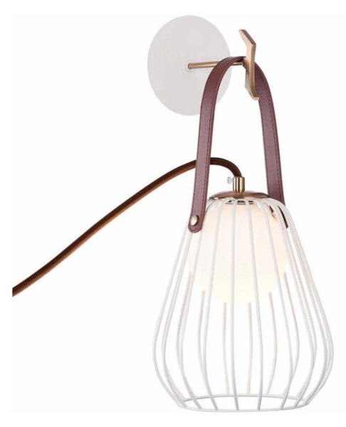 Klausen 101021 - Nástenná lampa MEMORY 1xG9/4W/230V biela/hnedá