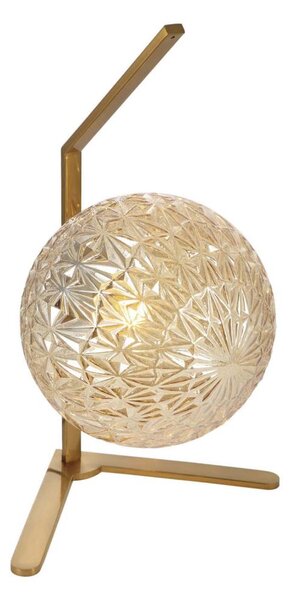 Klausen 108003 - Stolná lampa JUNO 1xE27/7W/230V béžová/zlatá
