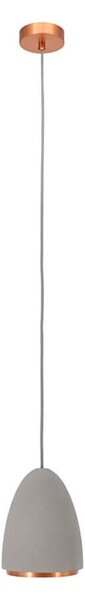 Klausen 111041 - Luster na lanku CONCRETE 1xGU10/5W/230V šedá/medená