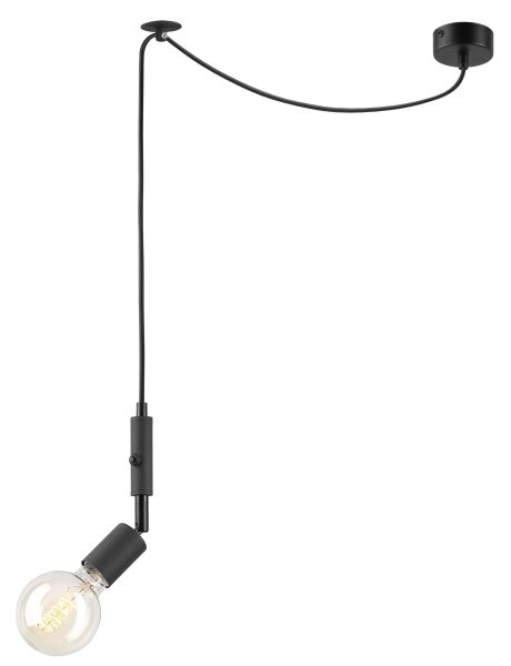 Luster na lanku INA 1xE27/42W/230V čierna
