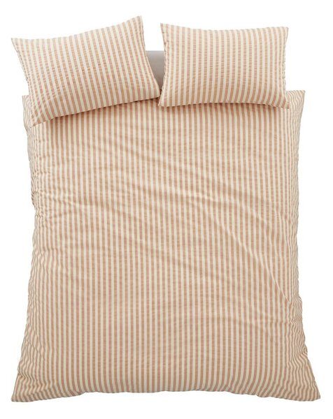 Oranžové obliečky na jednolôžko 135x200 cm Cotton Rich Woven Stripe – Pineapple Elephant
