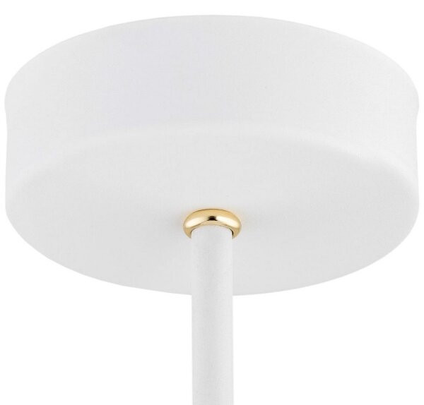 Argon 6148 - Luster na tyči CHARLOTTE 3xE27/15W/230V biela/zlatá