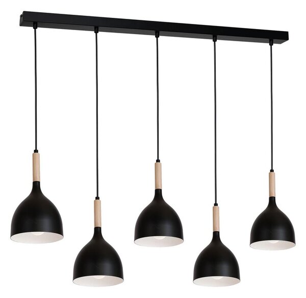 Luster na lanku NOAK WOOD 5xE27/60W/230V