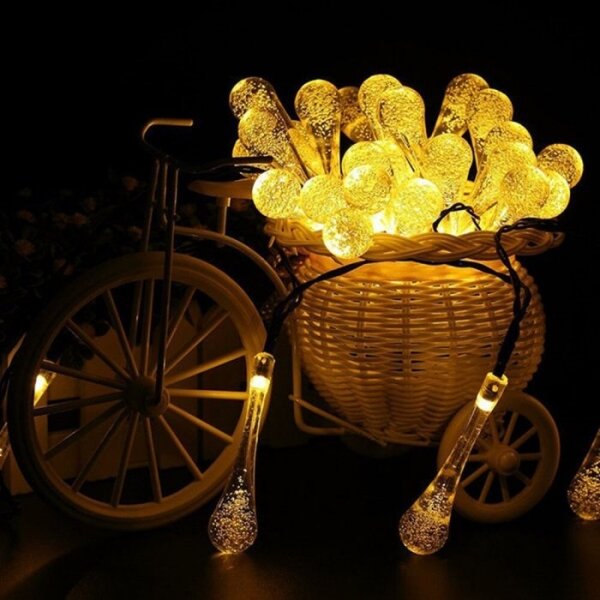 LED solárny reťazec so súmrakovým senzorom 20xLED/0,72W/1,2V 600 mAh 4,7m IP44