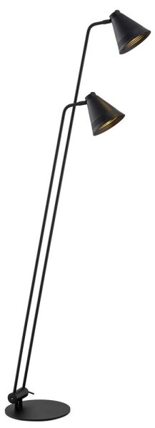 Argon 7077 - Stojacia lampa AVALONE 2xE27/15W/230V čierna
