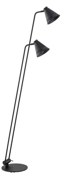 Argon 7077 - Stojacia lampa AVALONE 2xE27/15W/230V čierna