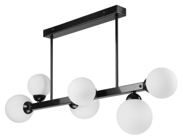 Luster na tyči ASTRO 6xG9/5W/230V čierna