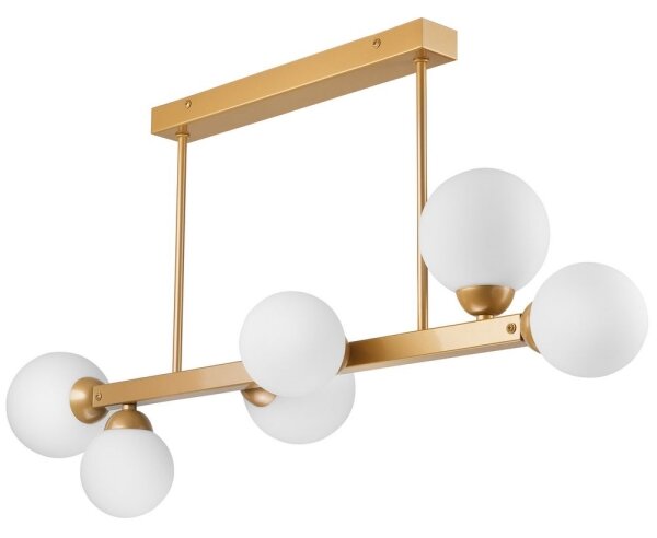 Luster na tyči ASTRO 6xG9/5W/230V zlatá