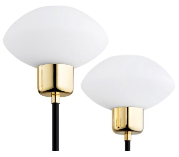 Argon 2128 - Luster na tyči RAVELLO 5xE14/15W/230V čierna/zlatá