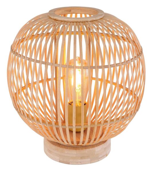 Globo 15368T - Stolná lampa HILDEGARD 1xE27/60W230V bambus