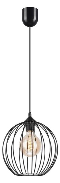 Luster na lanku ZOYA 1xE27/60W/230V čierna