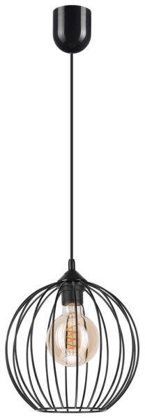 Luster na lanku ZOYA 1xE27/60W/230V čierna