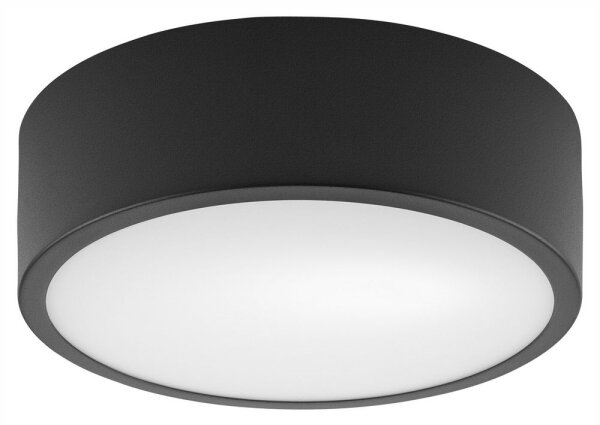 Stropné svietidlo DANTE 1xE27/60W/230V pr. 26 cm čierna