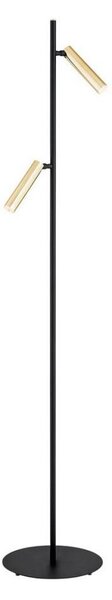 Argon 7083 - Stojacia lampa TORRE 2xG9/6W/230V čierna/mosadz
