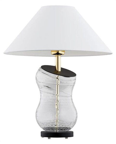 Argon 8036 - Stolná lampa VENETO 1xE27/15W/230V biela/mosadz/čierna