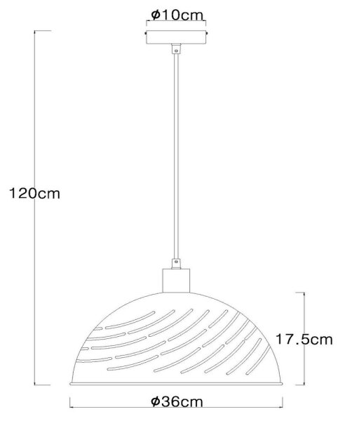 Globo 54660H - Luster na lanku LENNA 1xE27/60W/230V