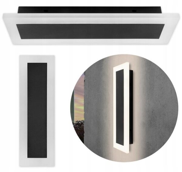 LED Vonkajšie nástenné svietidlo LED/19W/230V IP54 čierna